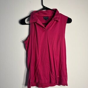 Burberry Golf pink collared tank top